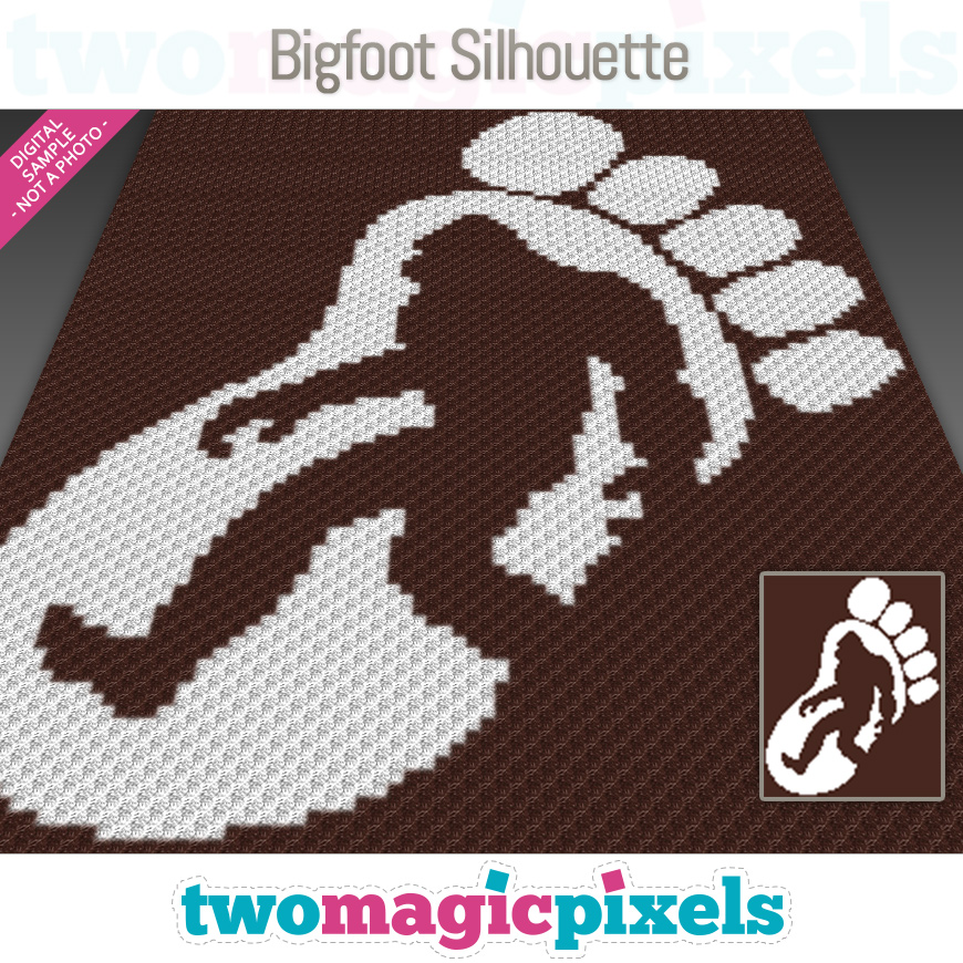 Bigfoot Silhouette by Two Magic Pixels