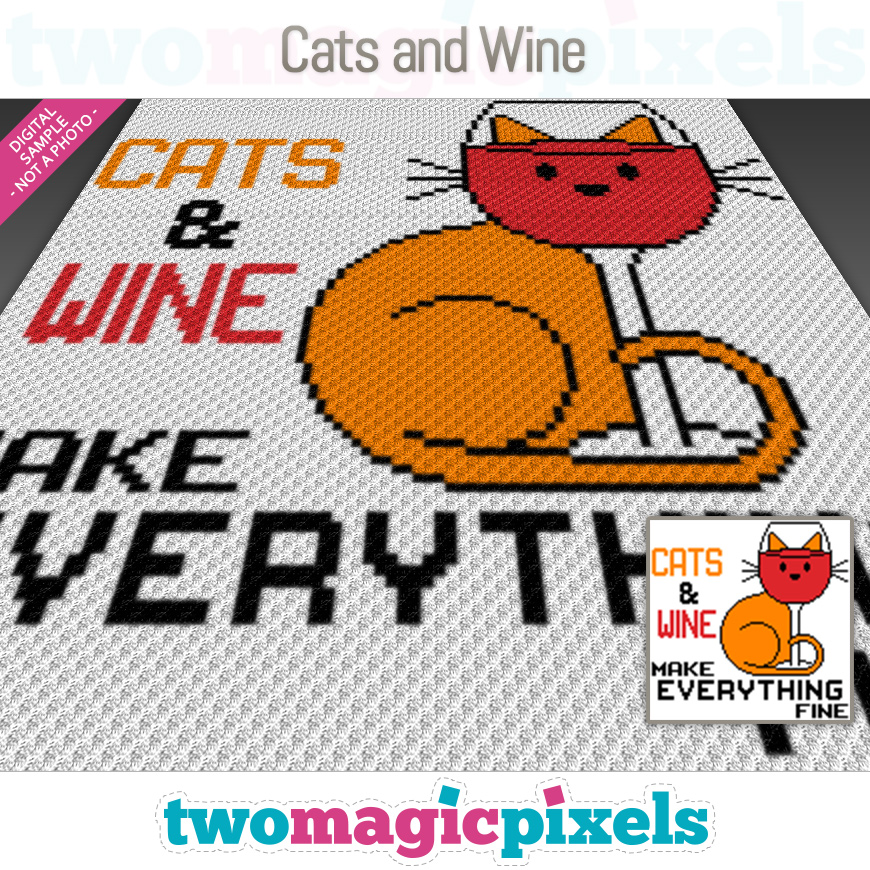 Cats and Wine by Two Magic Pixels