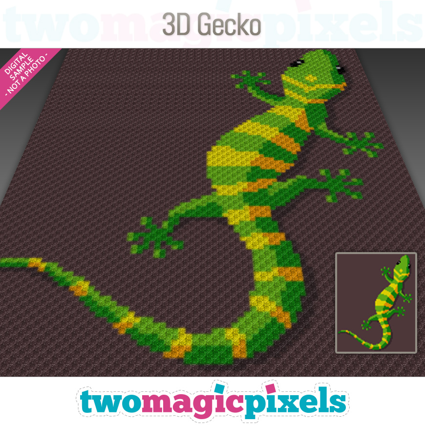 3D Gecko by Two Magic Pixels