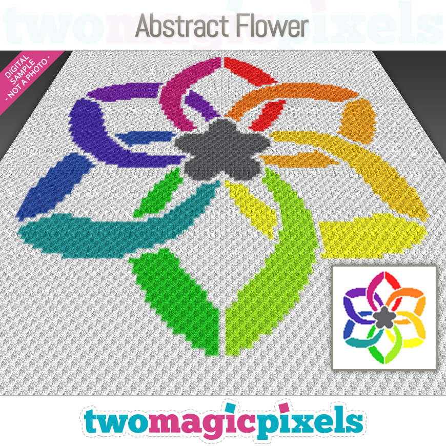 Abstract Flower by Two Magic Pixels