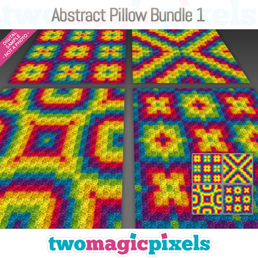 Abstract Pillow Bundle 1 by Two Magic Pixels