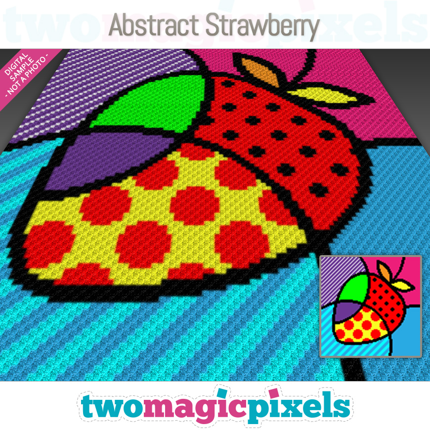 Abstract Strawberry by Two Magic Pixels