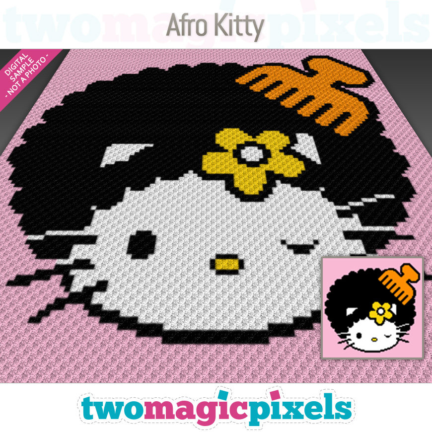 Afro Kitty by Two Magic Pixels