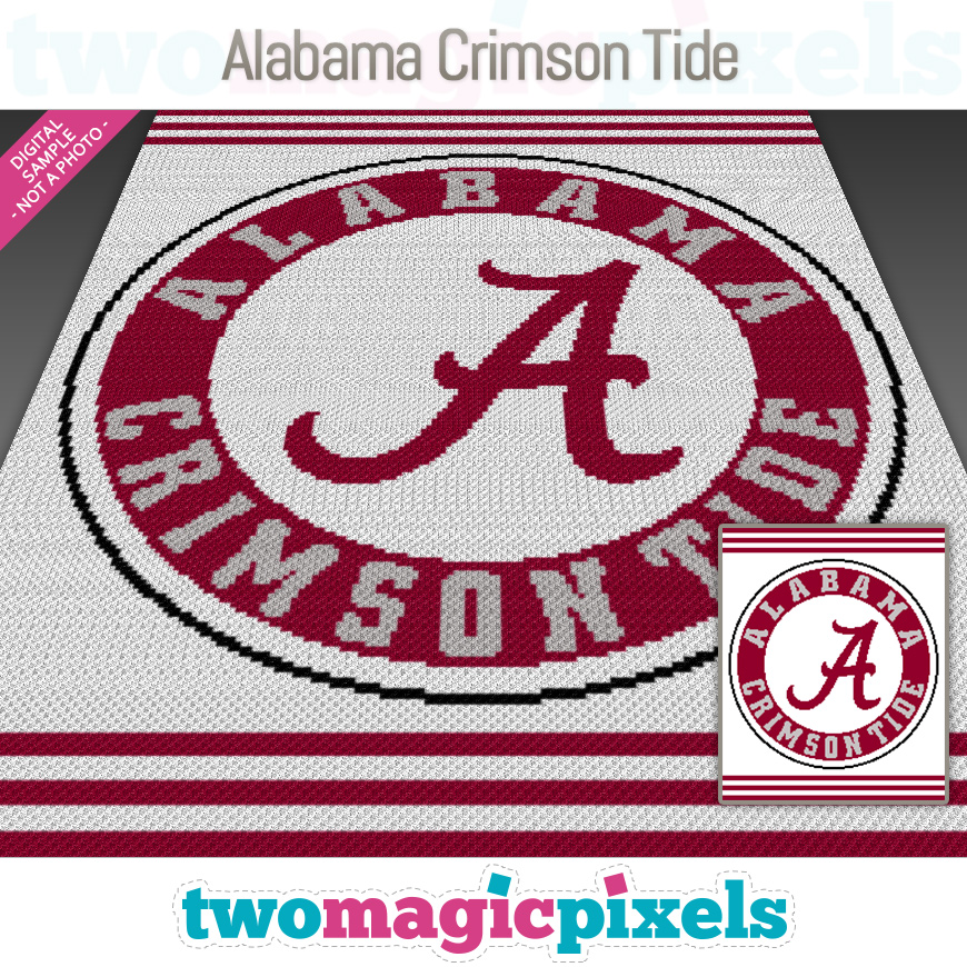Alabama Crimson Tide by Two Magic Pixels