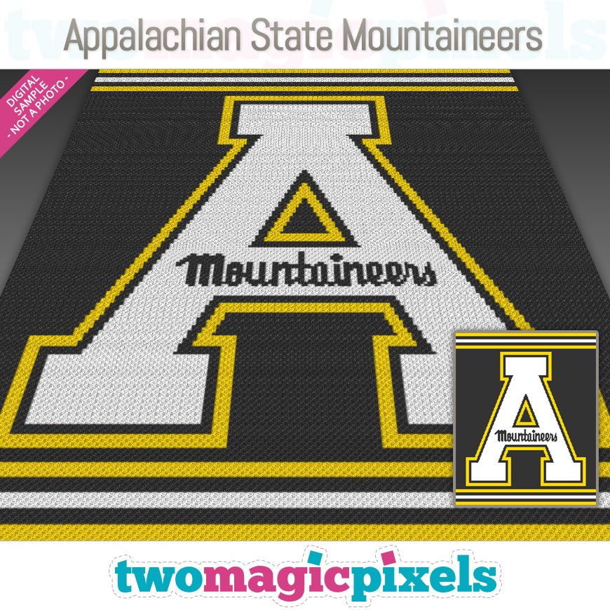 Appalachian State Mountaineers by Two Magic Pixels