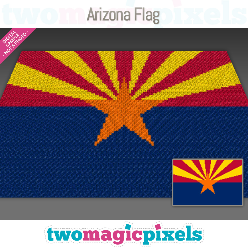 Arizona Flag by Two Magic Pixels