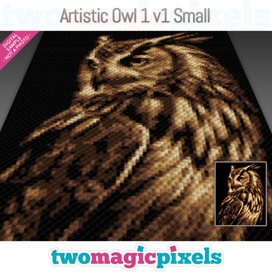 Artistic Owl 1 v1 Small by Two Magic Pixels