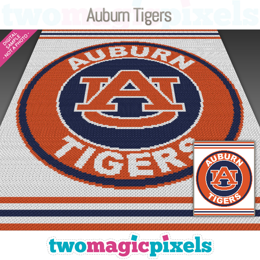 Auburn Tigers by Two Magic Pixels