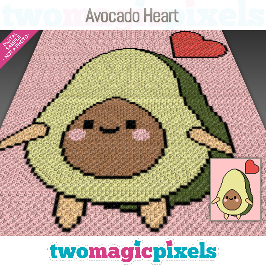 Avocado Heart by Two Magic Pixels