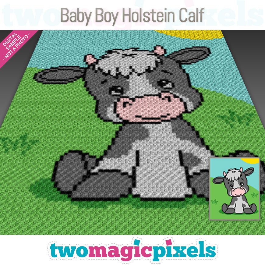 Baby Boy Holstein Calf by Two Magic Pixels