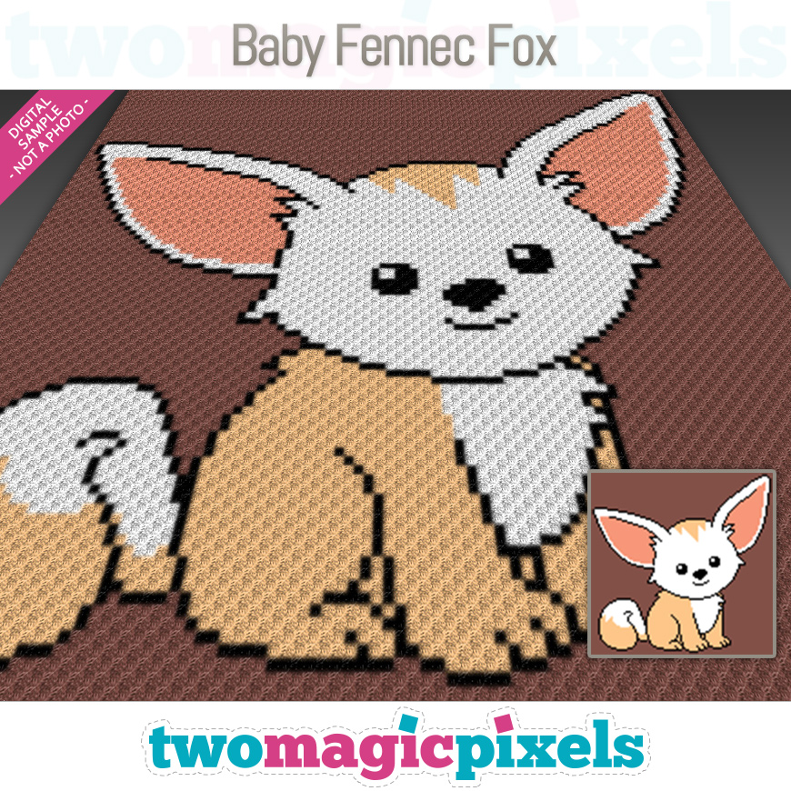 Baby Fennec Fox by Two Magic Pixels