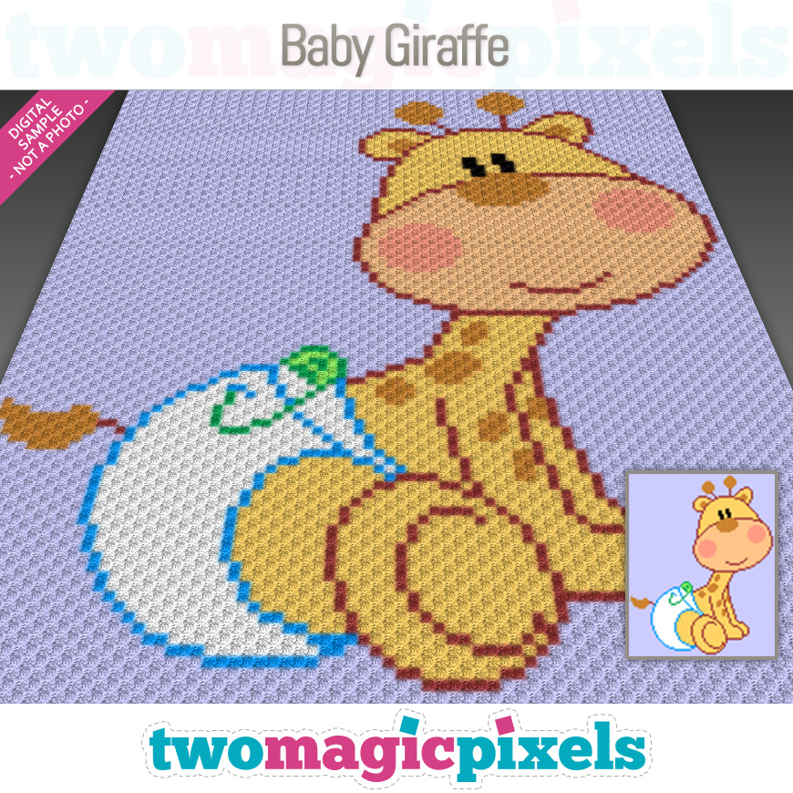 Baby Giraffe by Two Magic Pixels