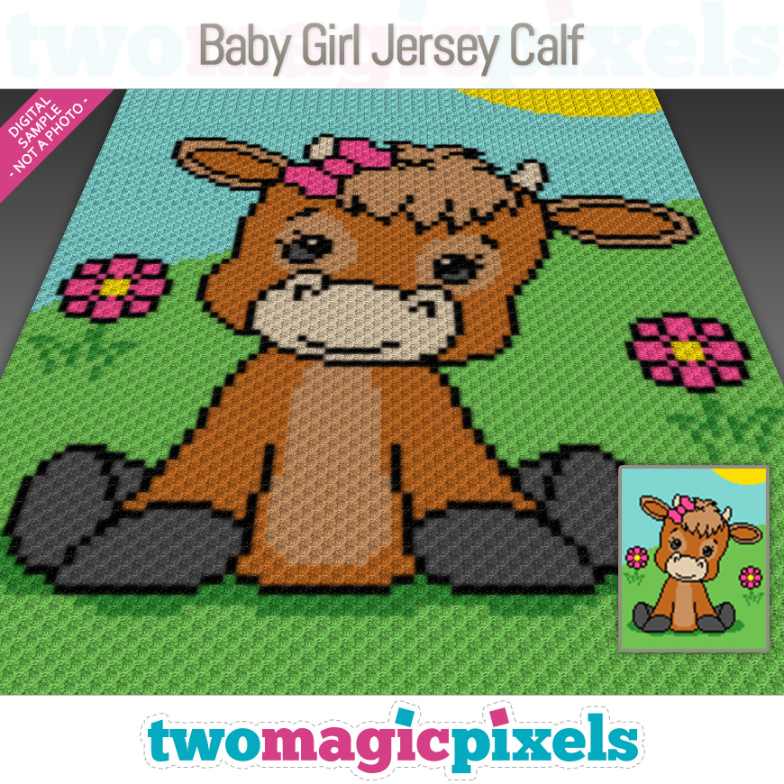 Baby Girl Jersey Calf by Two Magic Pixels