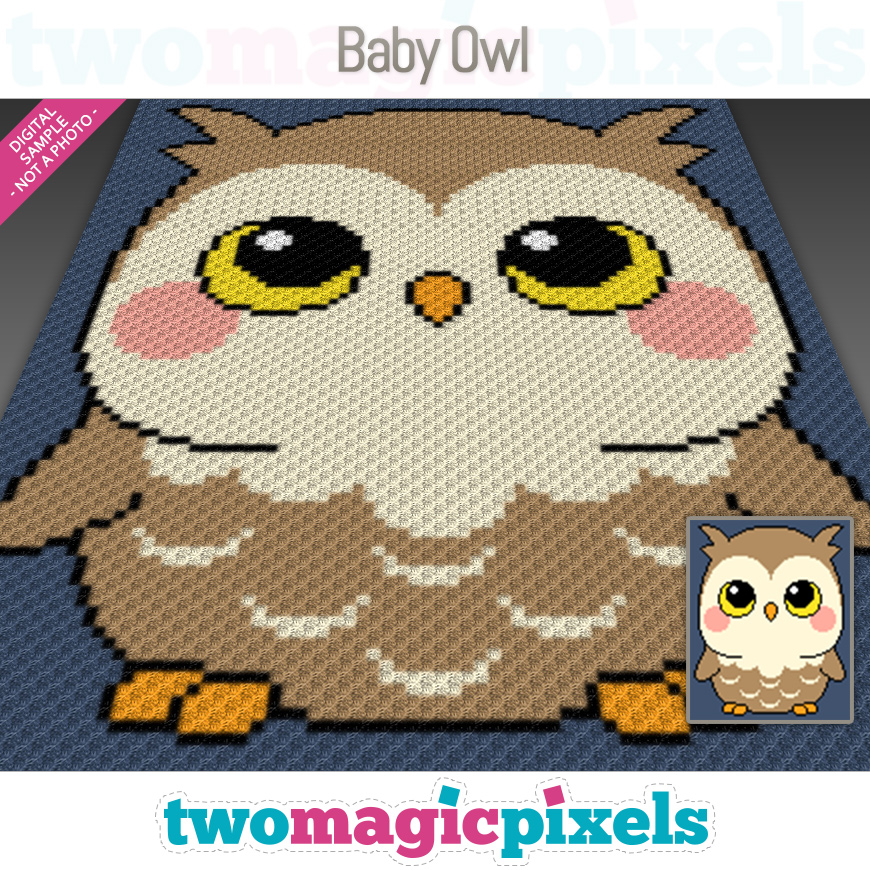 Baby Owl by Two Magic Pixels
