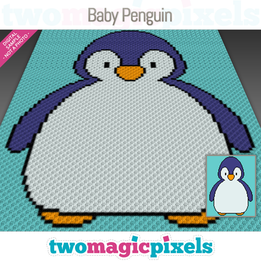 Baby Penguin by Two Magic Pixels