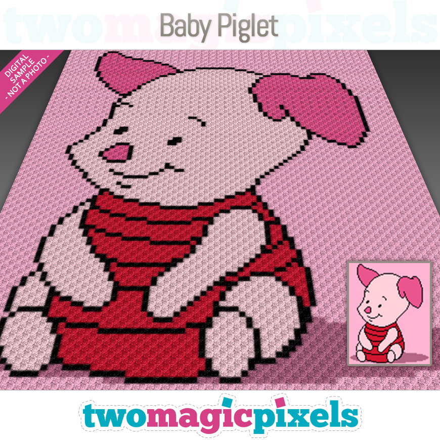 Baby Piglet by Two Magic Pixels