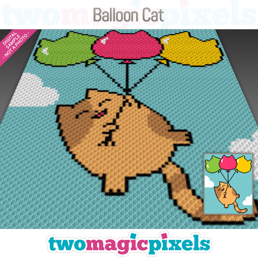 Balloon Cat by Two Magic Pixels
