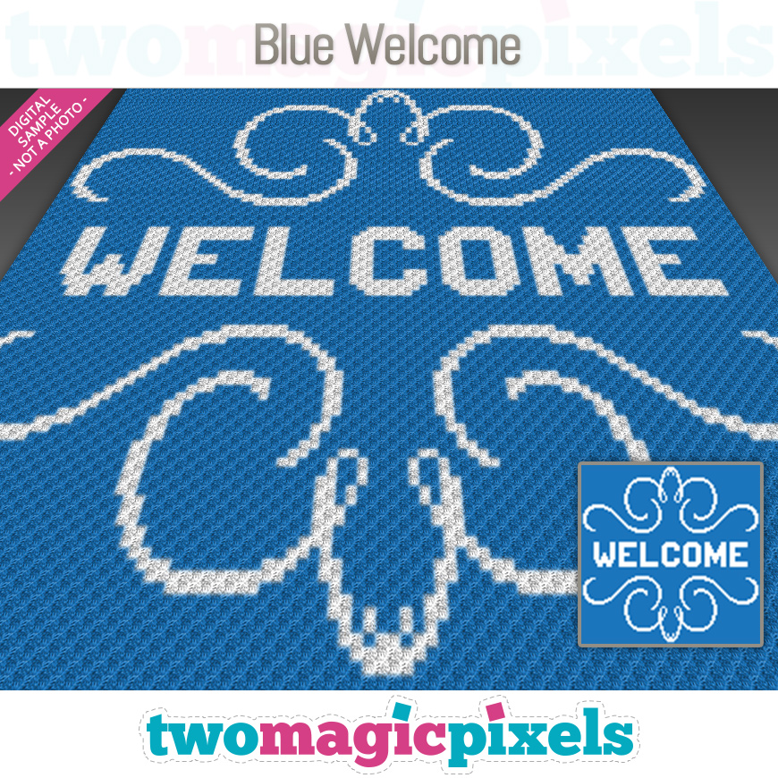 Blue Welcome by Two Magic Pixels
