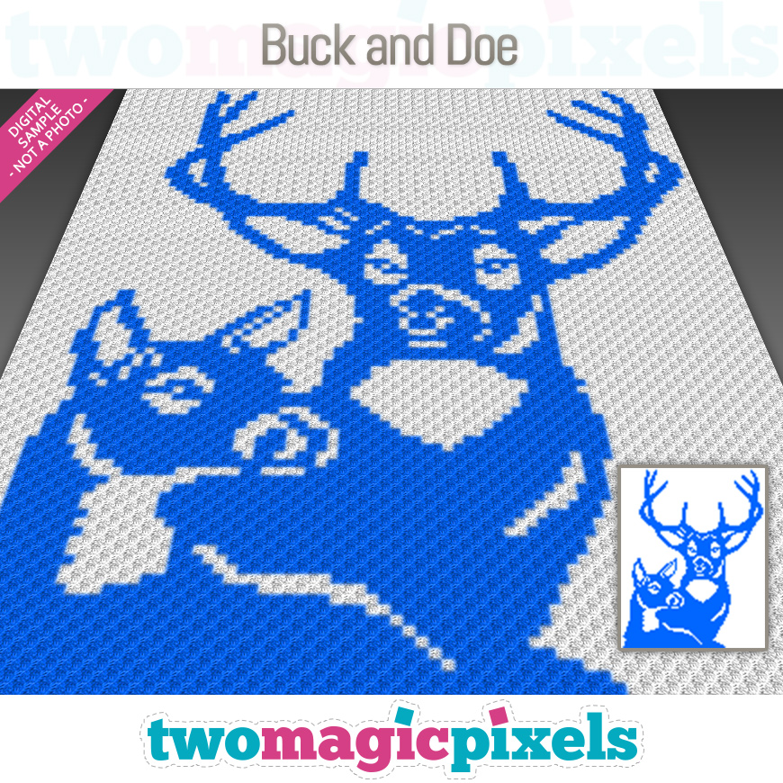 Buck and Doe by Two Magic Pixels