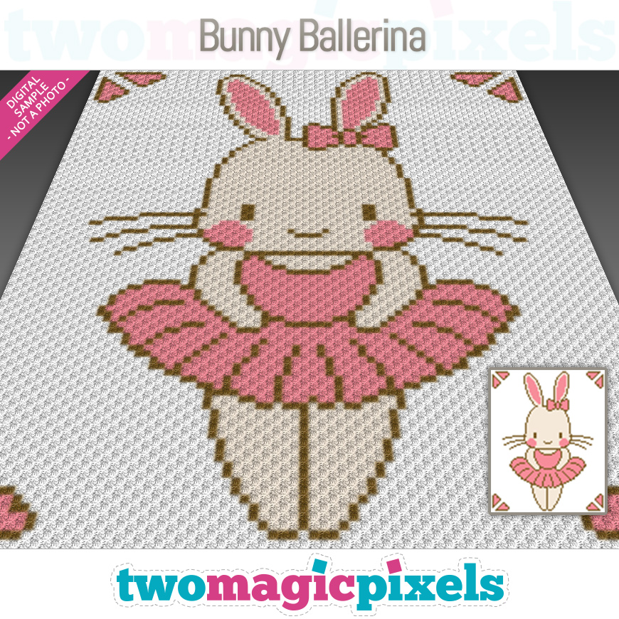 Bunny Ballerina by Two Magic Pixels