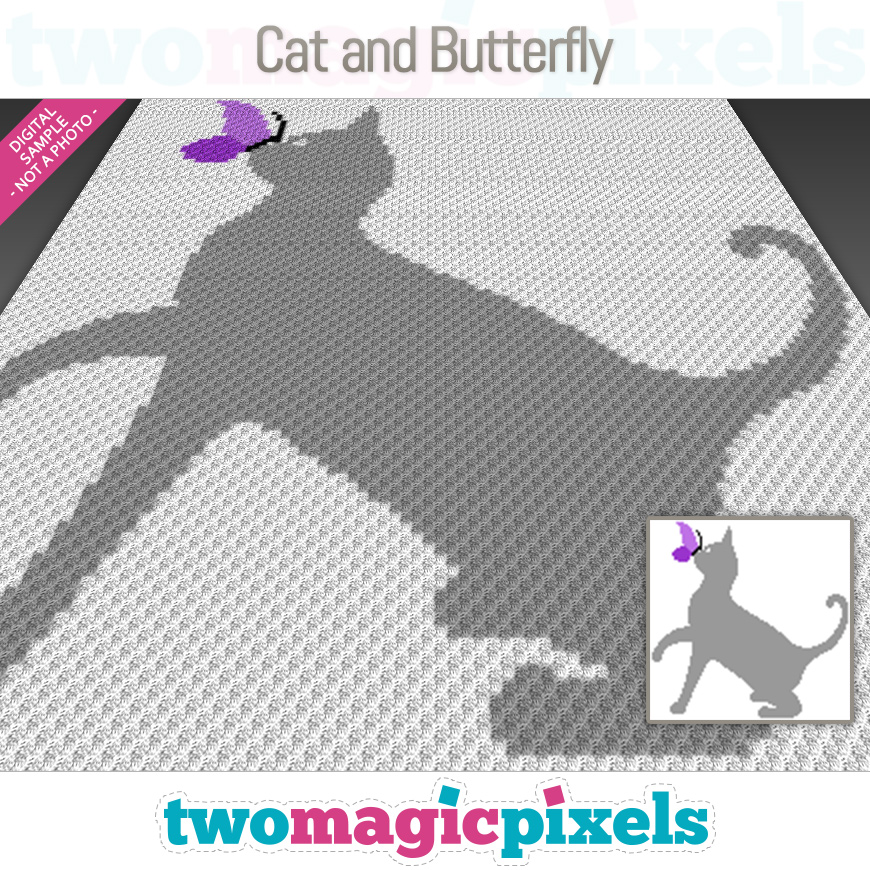 Cat and Butterfly by Two Magic Pixels