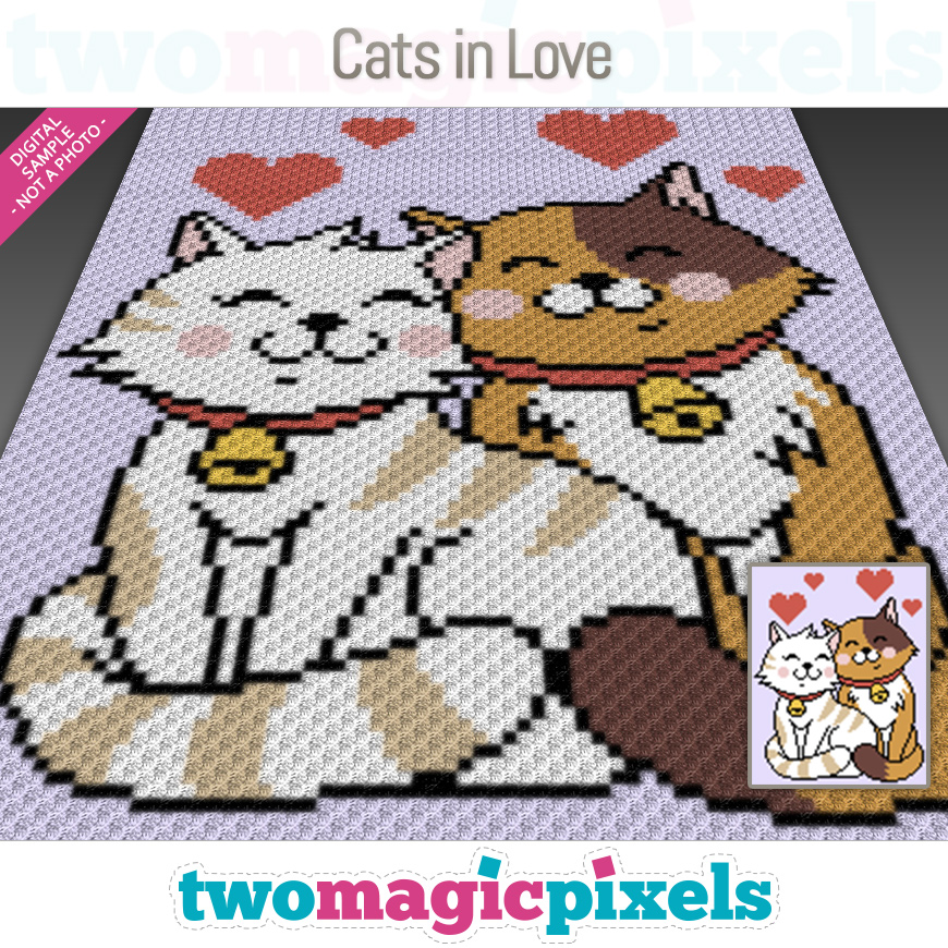Cats in Love by Two Magic Pixels
