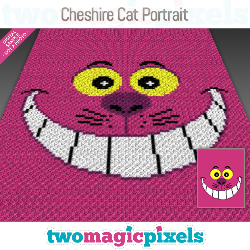 Cheshire Cat Portrait by Two Magic Pixels