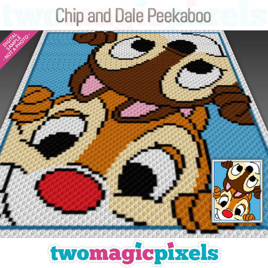 Chip and Dale Peekaboo by Two Magic Pixels