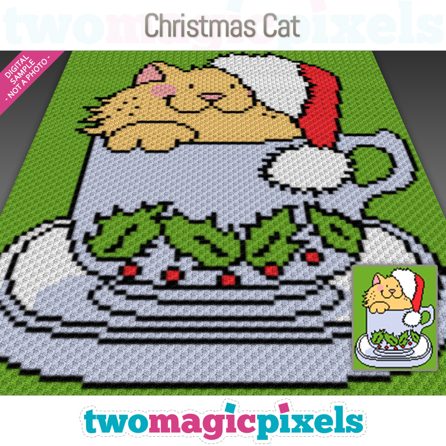 Christmas Cat by Two Magic Pixels