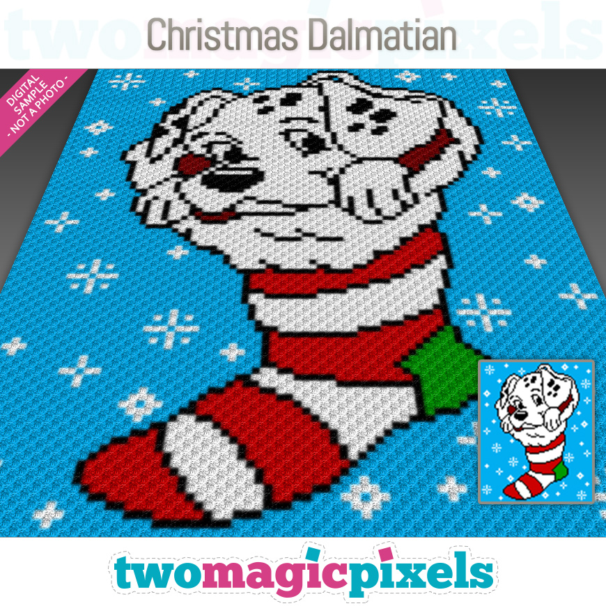 Christmas Dalmatian by Two Magic Pixels