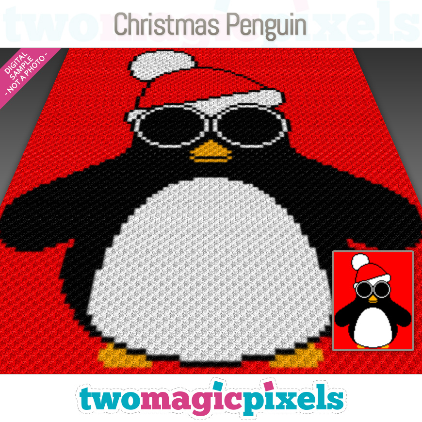 Christmas Penguin by Two Magic Pixels
