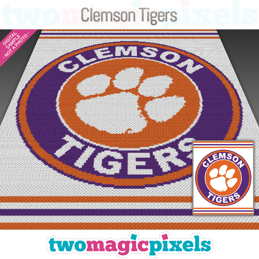 Clemson Tigers by Two Magic Pixels