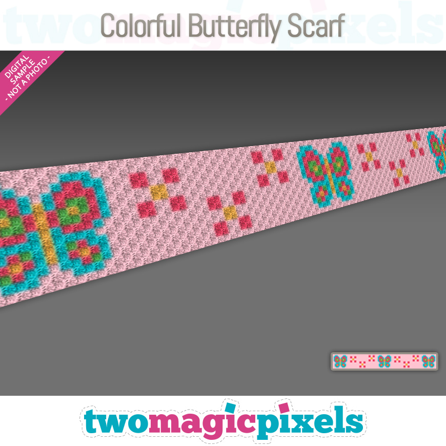 Colorful Butterfly Scarf 1 by Two Magic Pixels