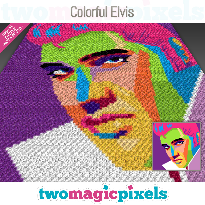 Colorful Elvis by Two Magic Pixels