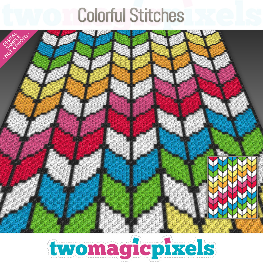 Colorful Stitches by Two Magic Pixels
