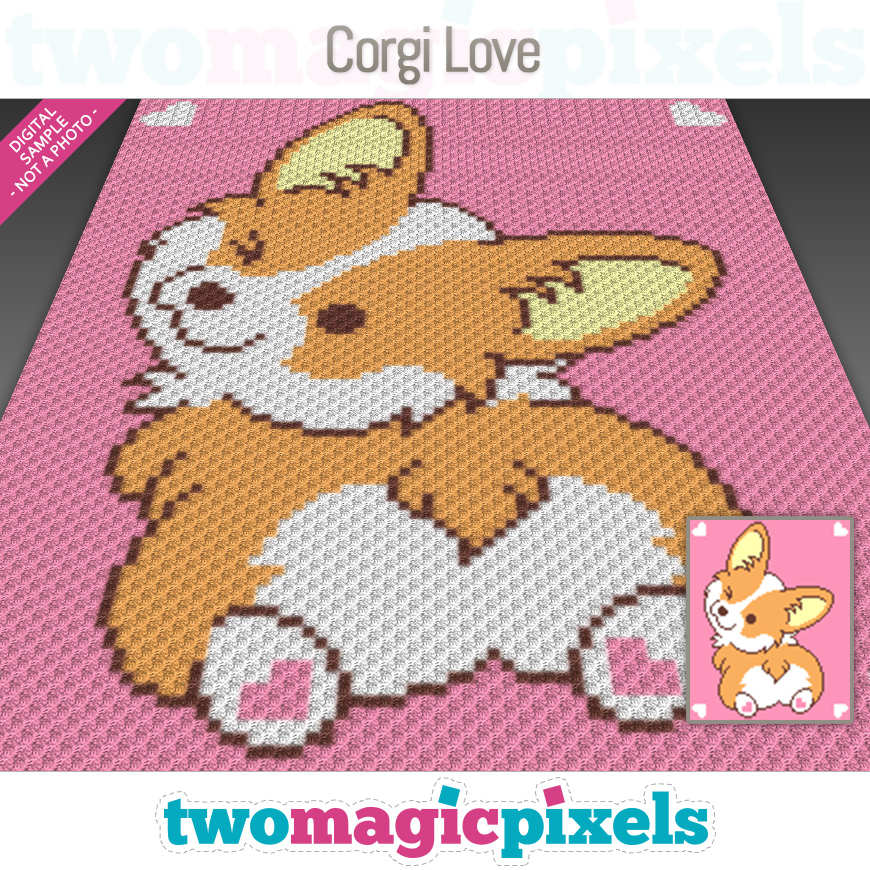 Corgi Love by Two Magic Pixels