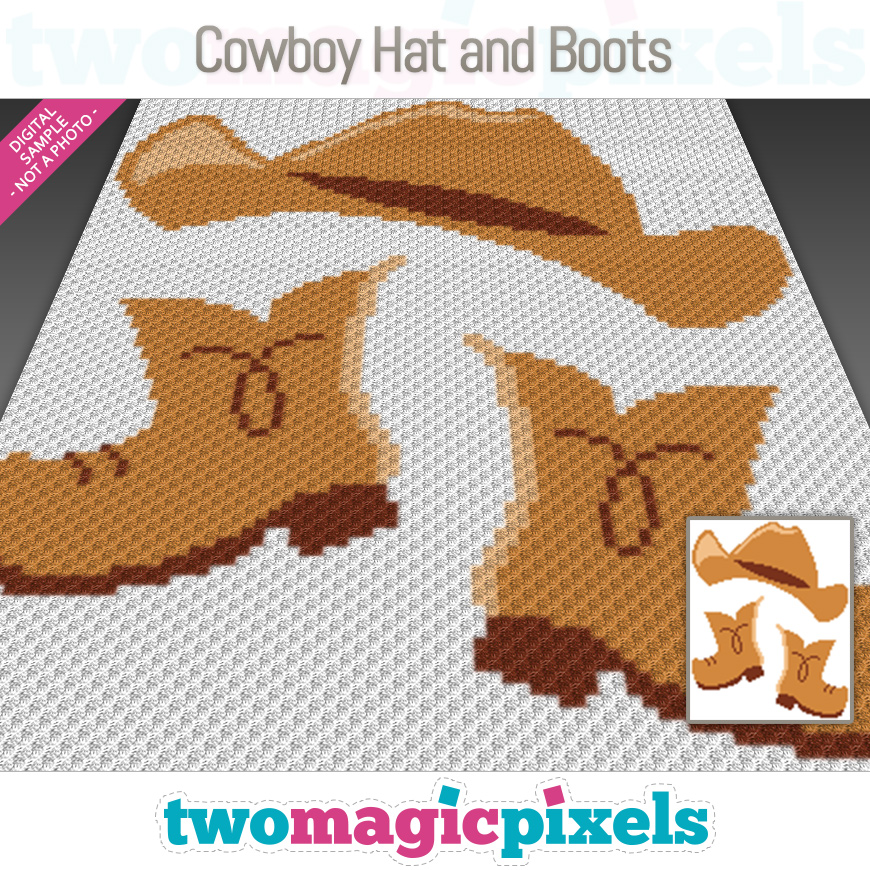 Cowboy Hat and Boots by Two Magic Pixels