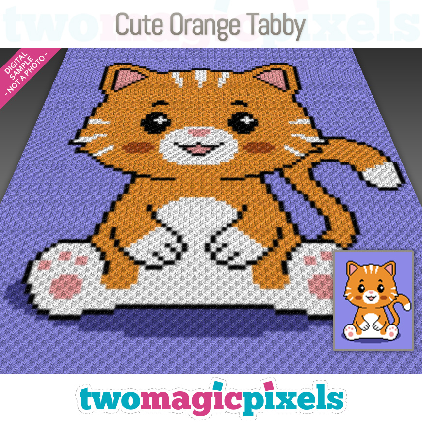 Cute Orange Tabby by Two Magic Pixels