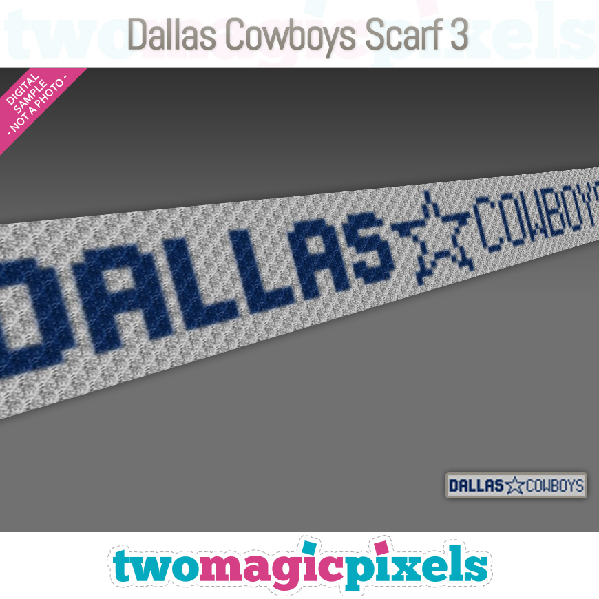 Dallas Cowboys Scarf 3 by Two Magic Pixels