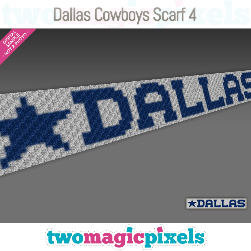 Dallas Cowboys Scarf 4 by Two Magic Pixels