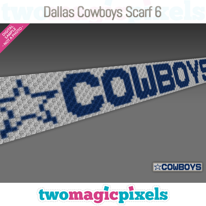 Dallas Cowboys Scarf 6 by Two Magic Pixels