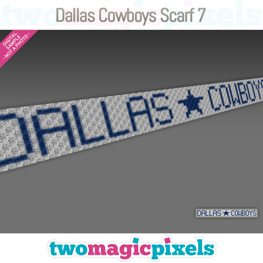 Dallas Cowboys Scarf 7 by Two Magic Pixels