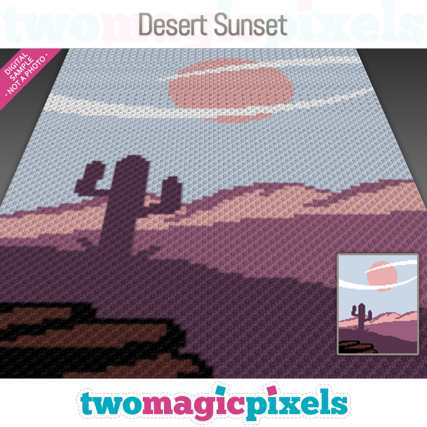 Desert Sunset by Two Magic Pixels