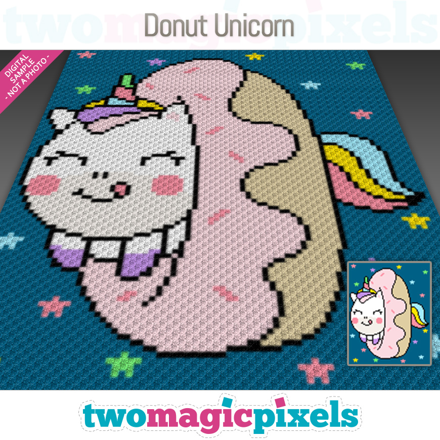 Donut Unicorn by Two Magic Pixels