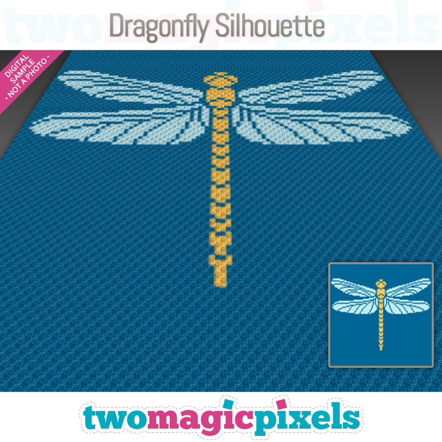 Dragonfly Silhouette by Two Magic Pixels