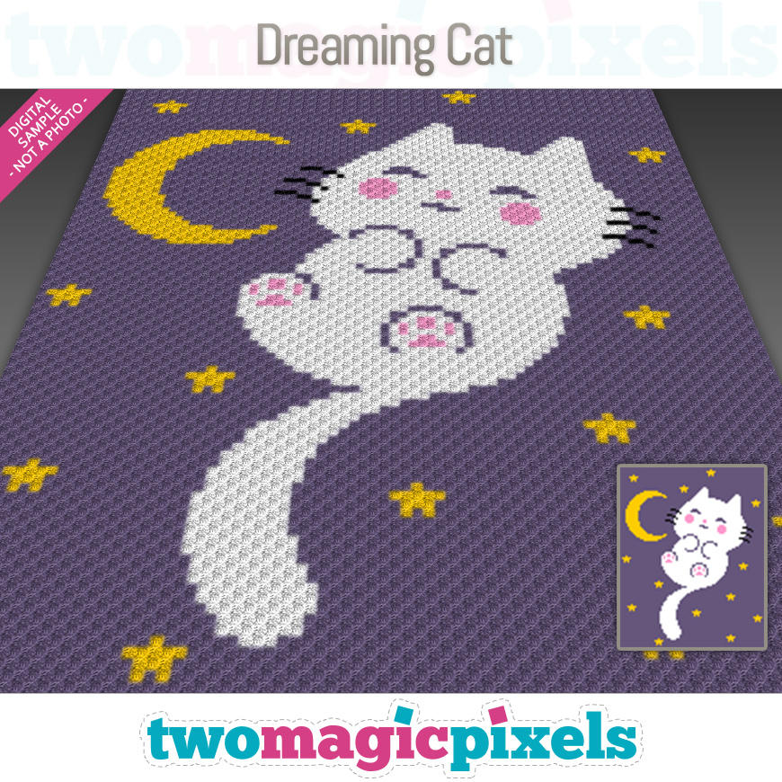 Dreaming Cat by Two Magic Pixels