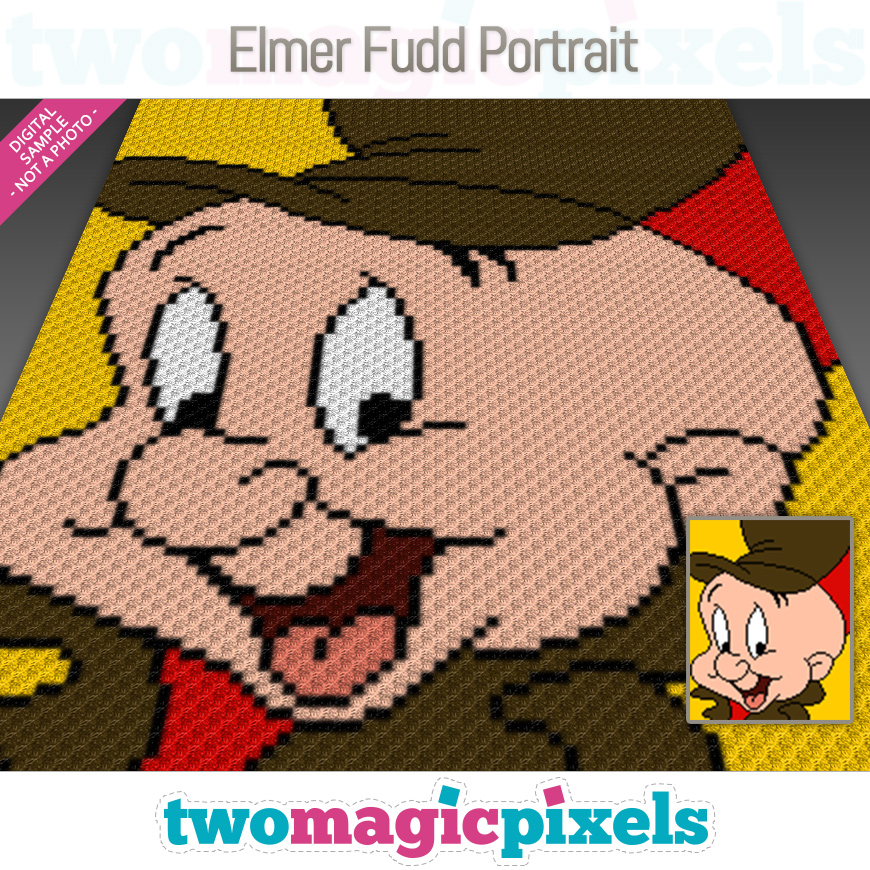 Elmer Fudd Portrait by Two Magic Pixels