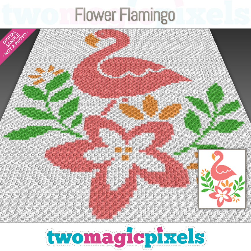 Flower Flamingo by Two Magic Pixels
