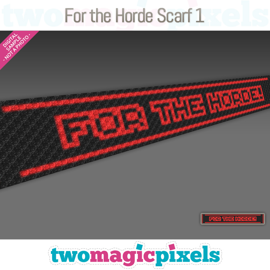 For The Horde Scarf 1 by Two Magic Pixels