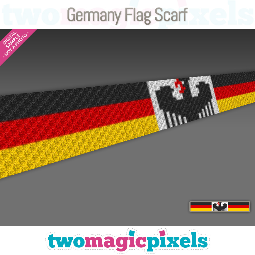 Germany Flag Scarf by Two Magic Pixels